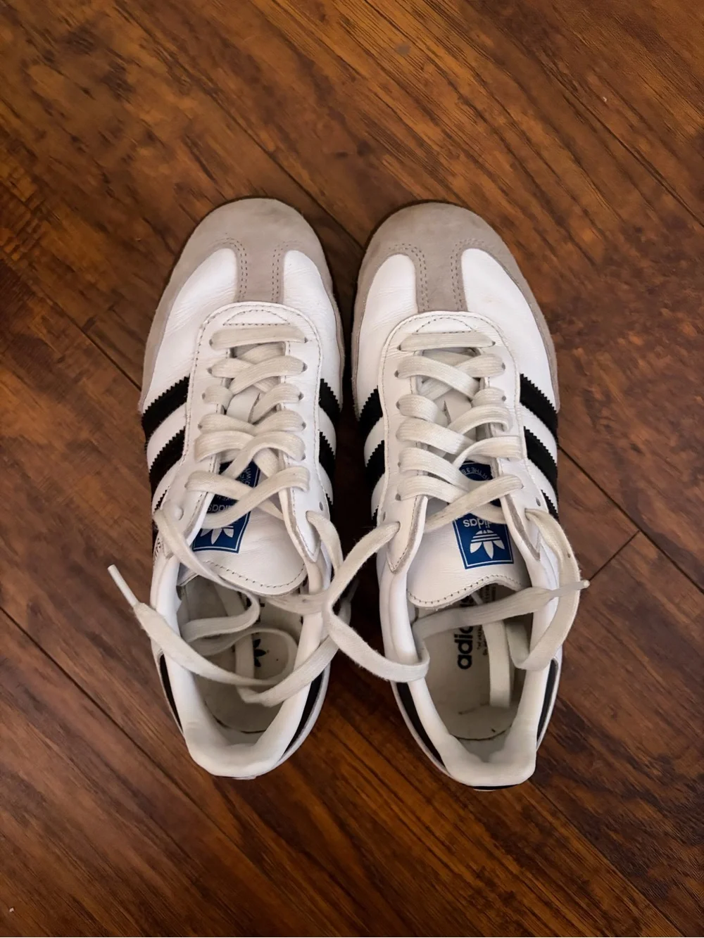 adidas White, Black & Gray Retro Runner Sneakers